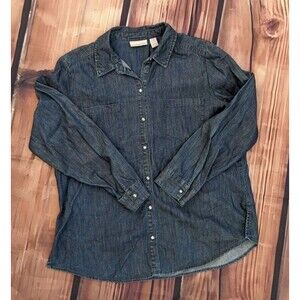Chico's Blue Denim Blouse